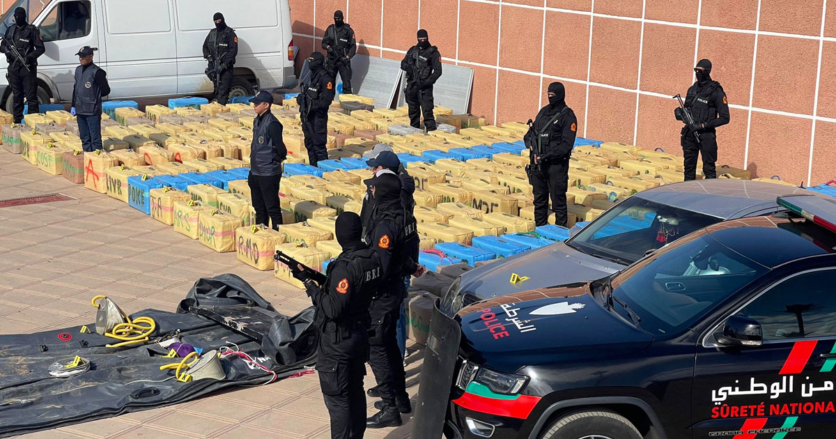 Imintanout: saisie de 9,8 tonnes de haschich, six arrestations