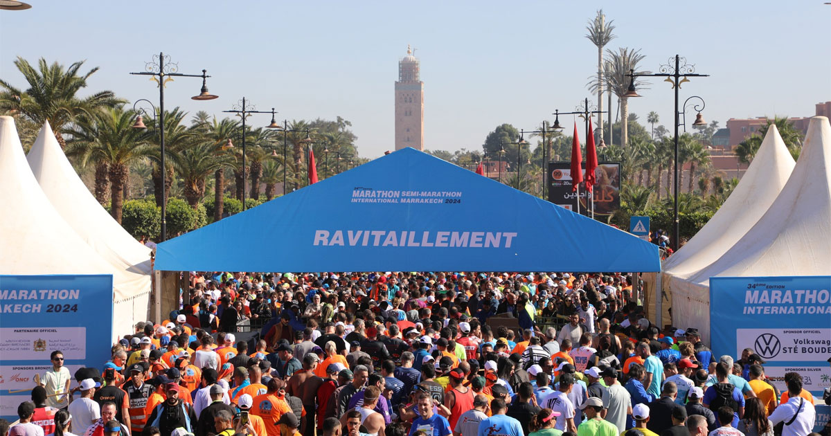 Semi-Marathon international de Marrakech (Hommes) : Le Marocain Aziz Aitourkia remporte la 35è édition