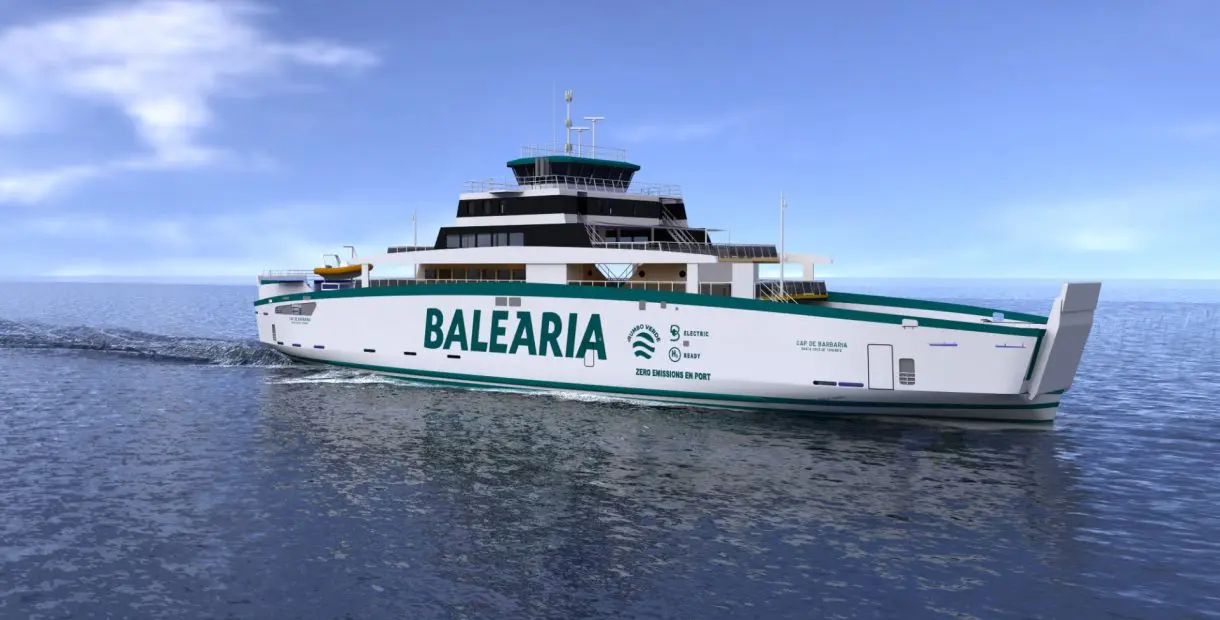 Un des ferry électrique de la compagnie Balearia