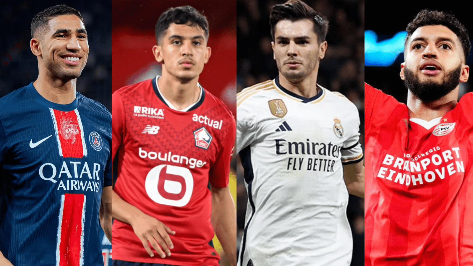 Achraf Hakimi, Osame Sahraoui, Brahim Diaz, Ismael Saibari