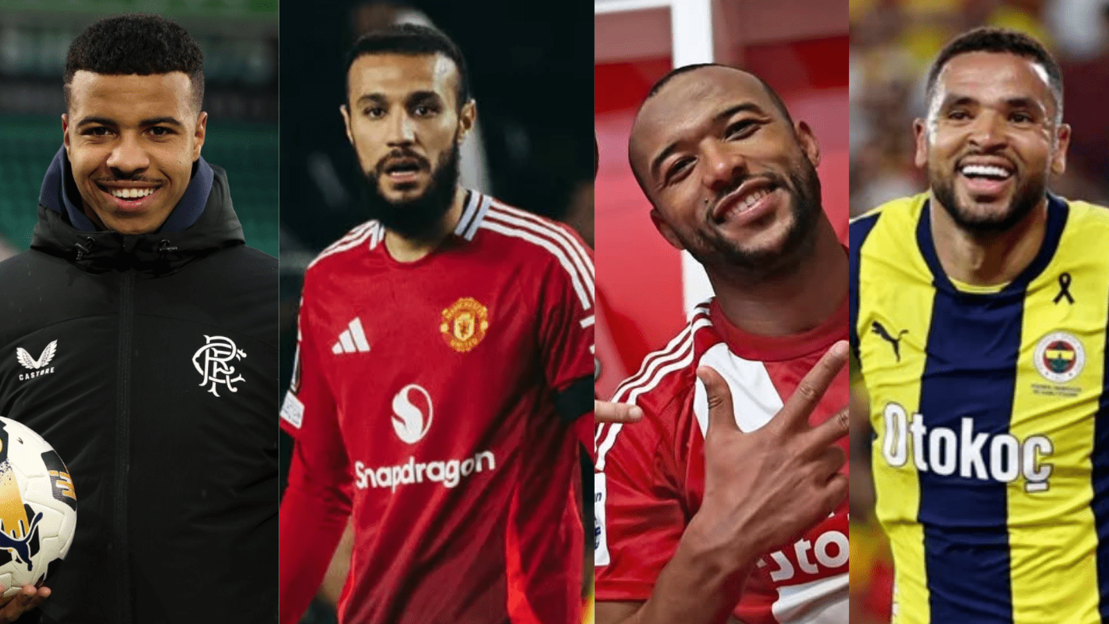 Hamza Igamane, Noussair Mazraoui, Ayoub El Kaabi et Youssef En-Nesyri