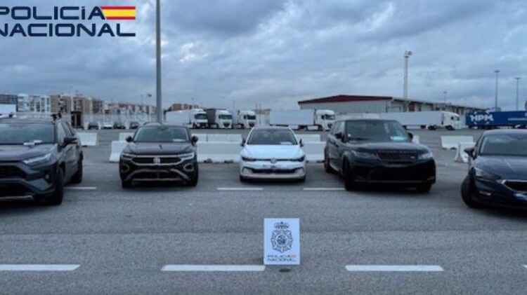 Voitures saisies dans le Port d'Algésiras