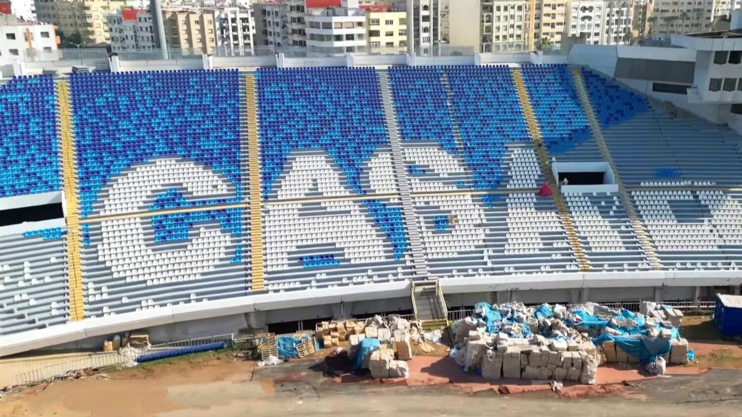 Les nouveaux sièges du Stade Mohammed V