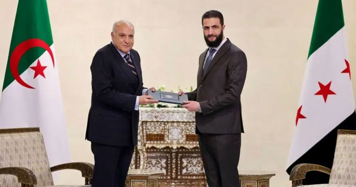 Al-Sharaa rejette la demande de l'Algérie pour la libération des combattants capturés par le HTS