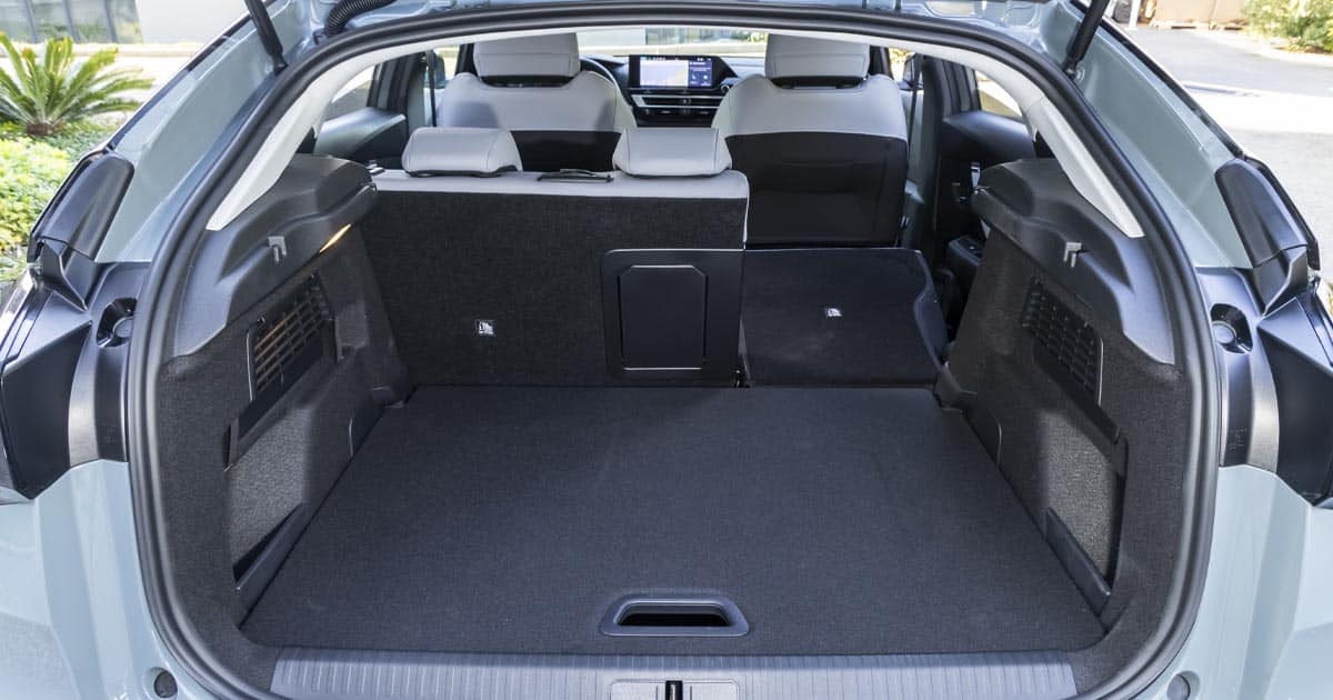 citroen c4 hybride coffre