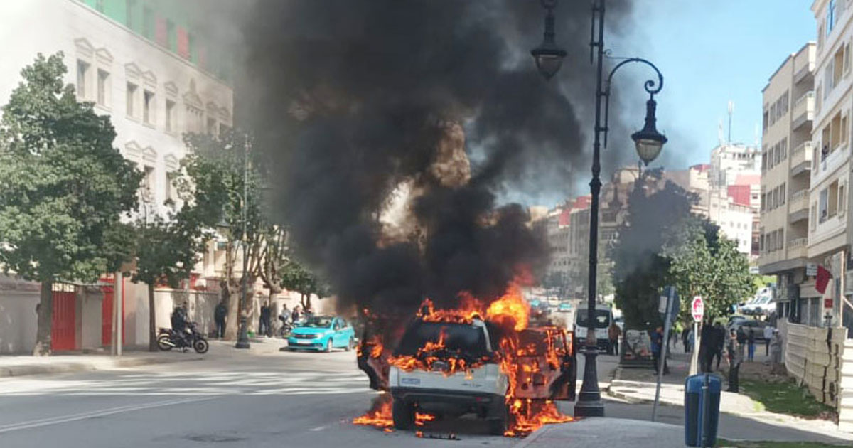 Tanger : une femme enceinte échappe de justesse à un incendie dans une ambulance