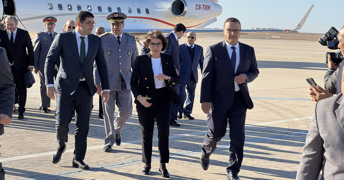Arrivée de Rachida Dati à Laâyoune à la tête d’une délégation de haut niveau