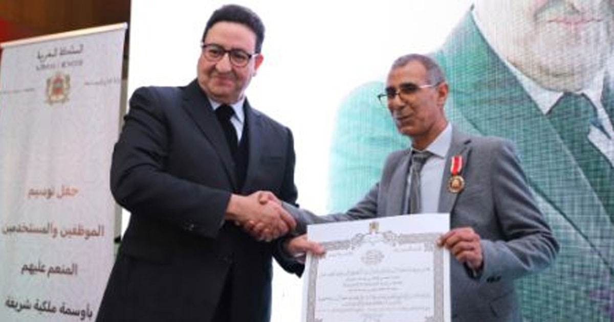 Rabat : remise de Wissams Royaux à des fonctionnaires du ministère du Transport et des établissements sous tutelle