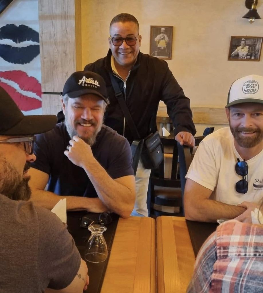 Matt Damon dans un restaurant à Ouarzazate