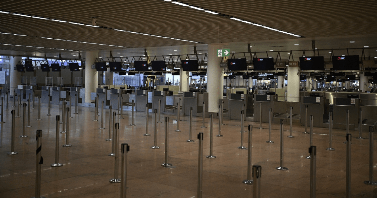 aéroport de bruxelles vide