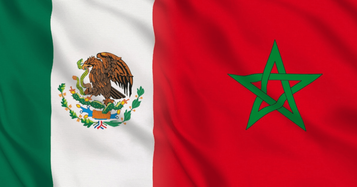 drapeau maroc mexique