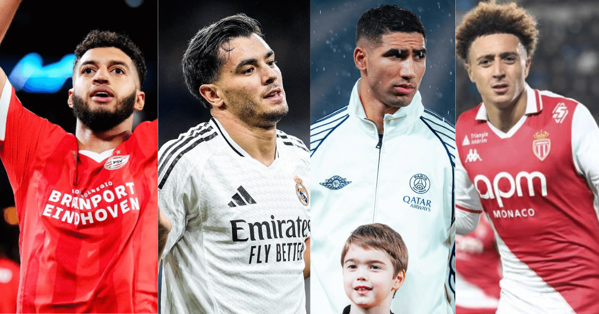 Ismael Saibari, Brahim Diaz, Achraf Hakimi et Eliesse Ben Seghir