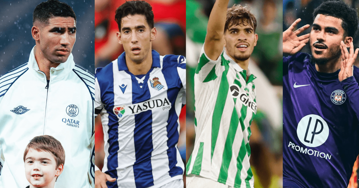 Achraf Hakimi, Nayef Aguerd, Abde Ezzazouli et Zakaria Aboukhlal