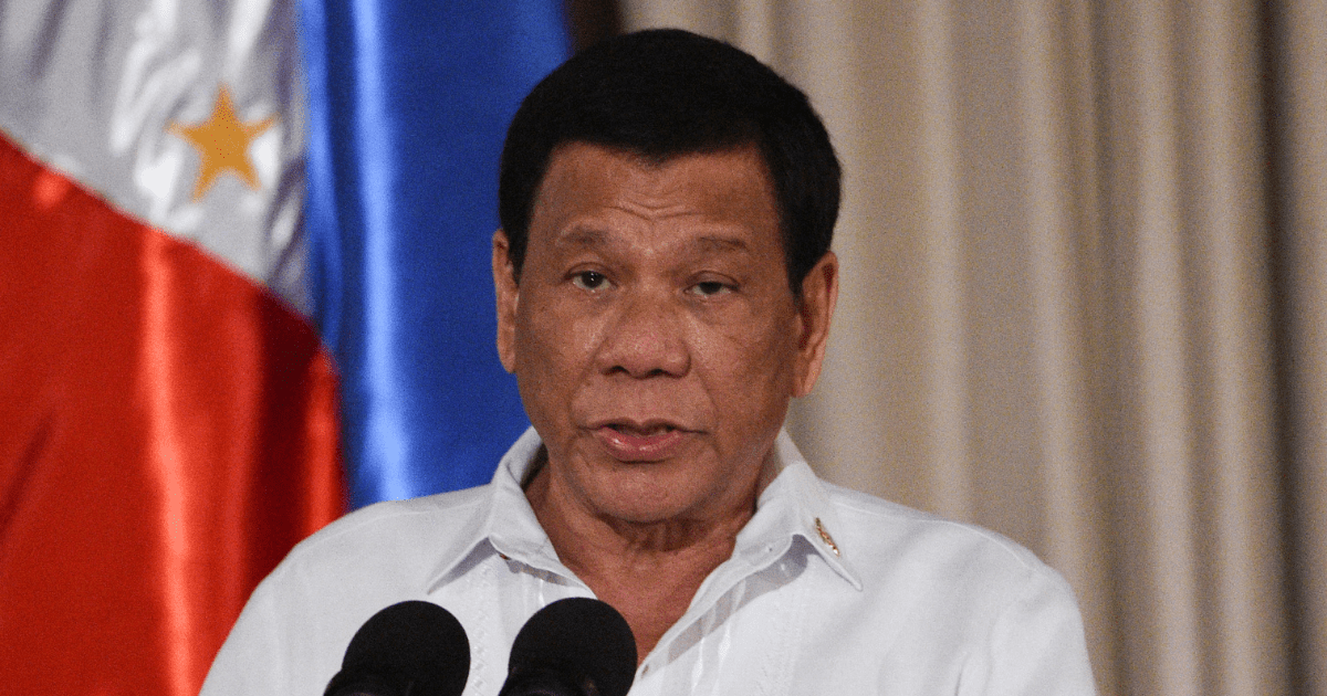 l'ancien président des philippines rodrigo duterte