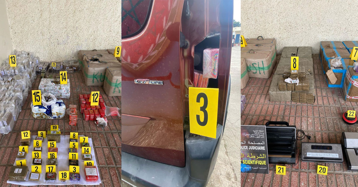 Nador : démantèlement d’un réseau de trafic international de drogue, six arrestations