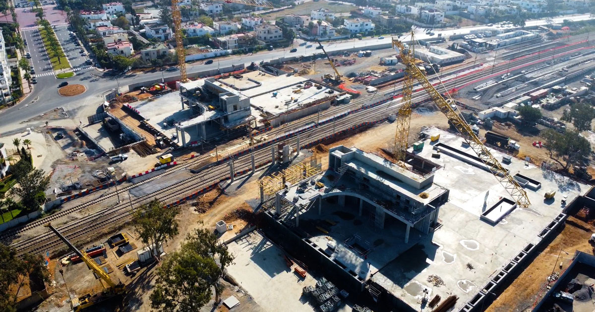 Rabat: la nouvelle gare de Hay Riyad à mi-chemin de sa réalisation avant la CAN 2025