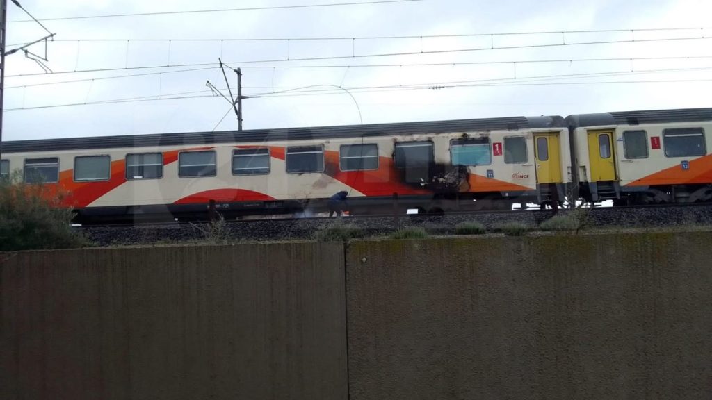 incendie train fès casablanca