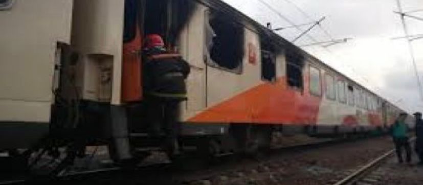 incnendie train fès casablanca
