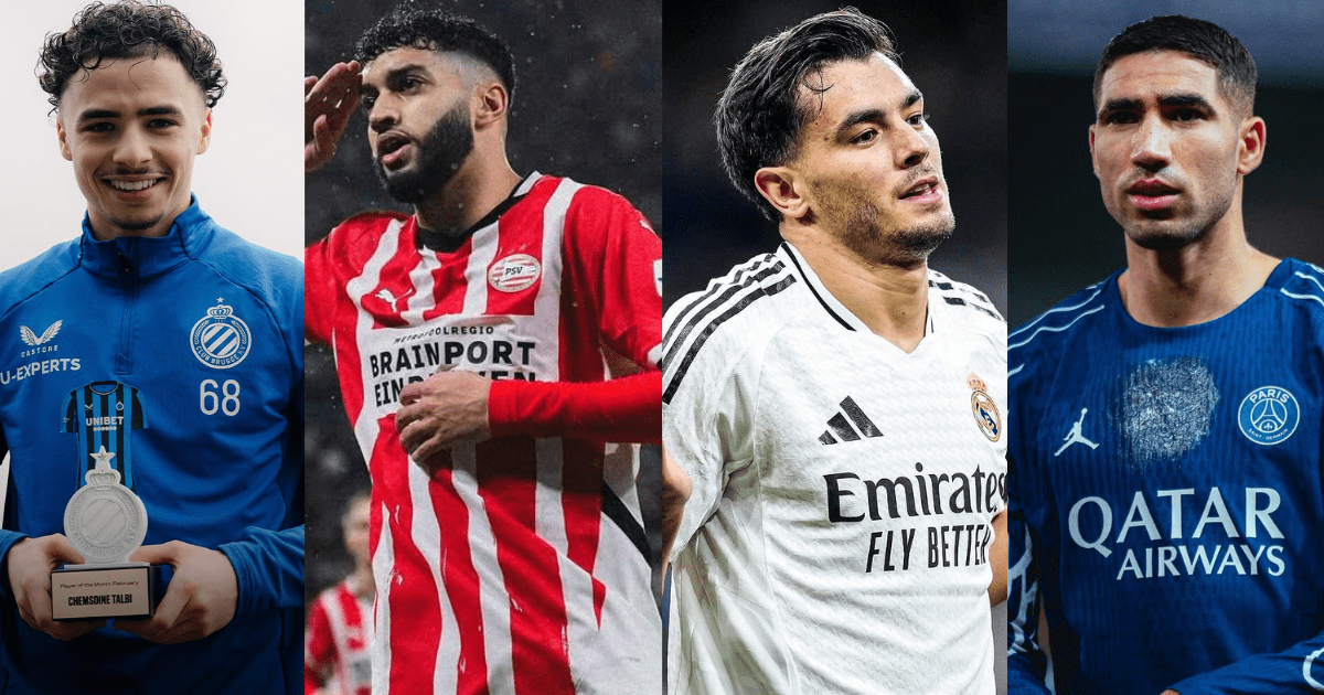 Chemsdine Talbi, Ismael Saibari, Brahim Diaz et Achraf Hakimu