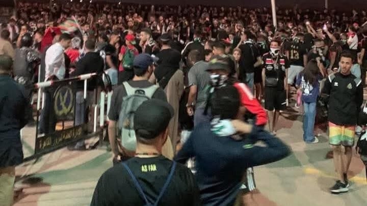 Des centaines de supporters de l'AS FAR interdits d'accès au Stade du 30 juin au Caire en Egypte
