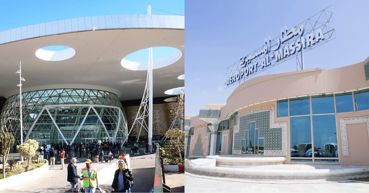 aéroports du maroc marrakech ménara,agadir al massira