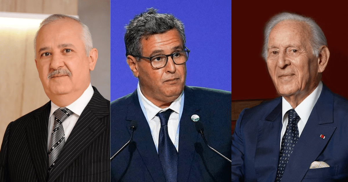 anas sefrioui, aziz akhannouch, othman benjelloun _ forbes