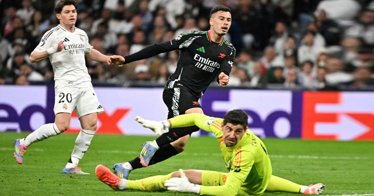 C1: Arsenal élimine le Real Madrid et affronte le PSG en demi-finales