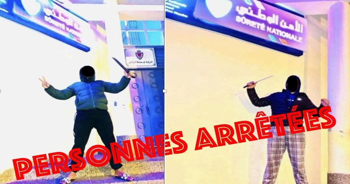 Arrestation express de deux jeunes pour exhibition d’armes blanches et diffusion de contenus dangereux