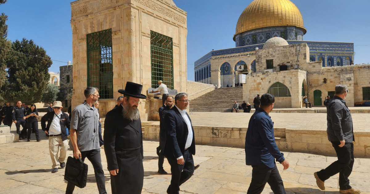 le ministre israélien de la sécurité nationale itamar ben gvir, figure de l'extrême droite, s'est rendu mercredi sur l'esplanade des mosquées à jérusalem es