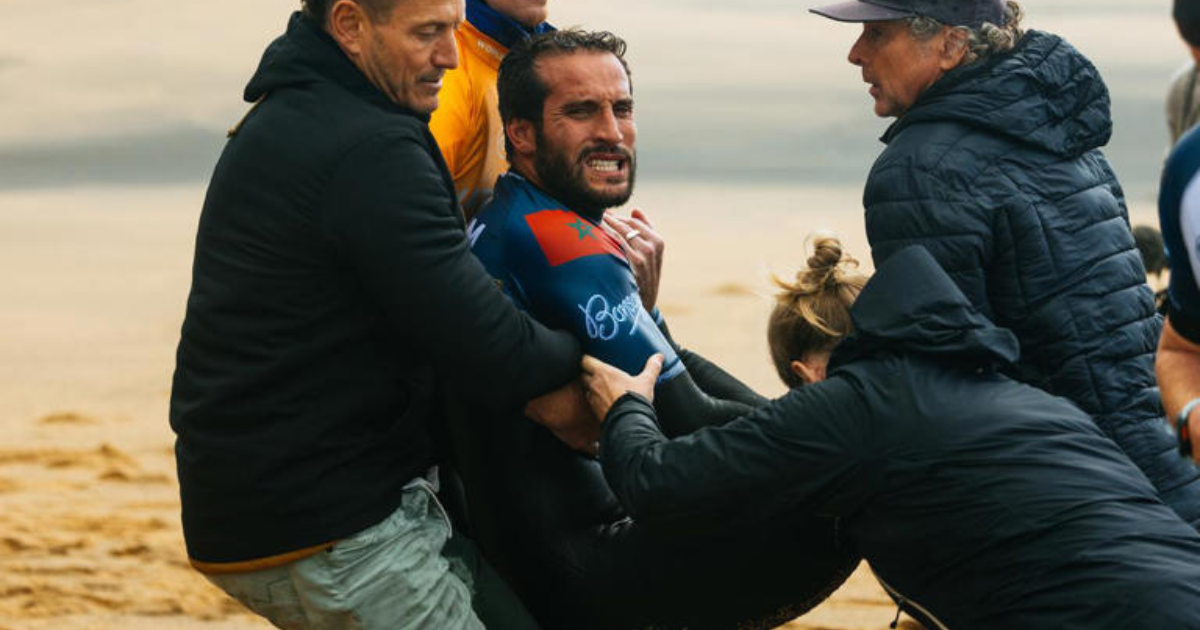 ramzi boukhiam blessure rip curl pro bells beach