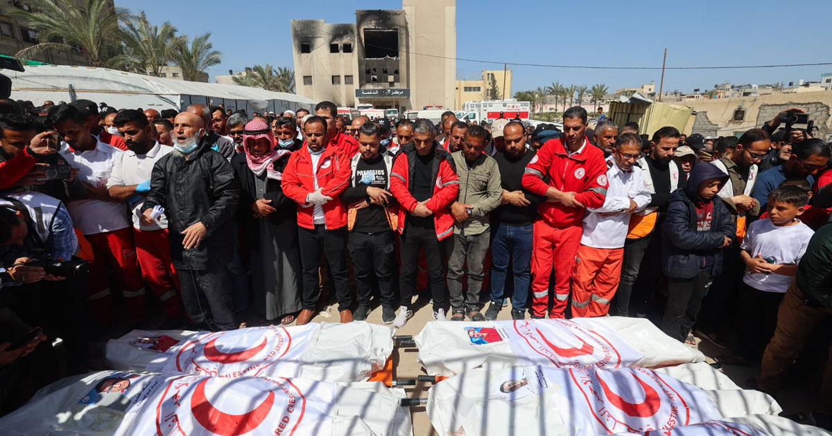 Secouristes tués à Gaza: la Défense civile dénonce des "exécutions sommaires"