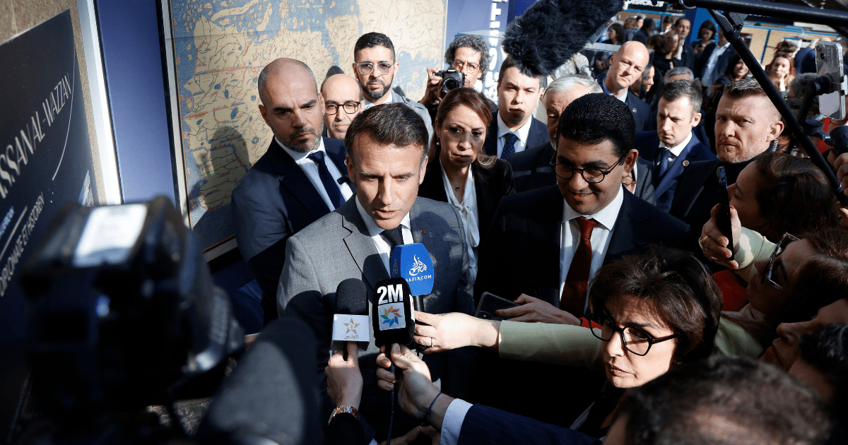 macron pavillon du maroc festival du livre de paris