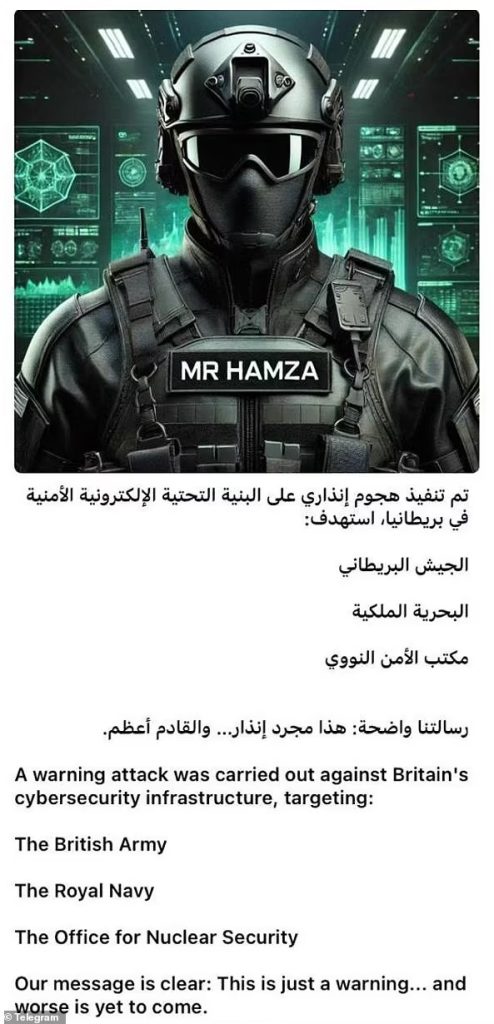 mr hamza cyberattaque royaume uni
