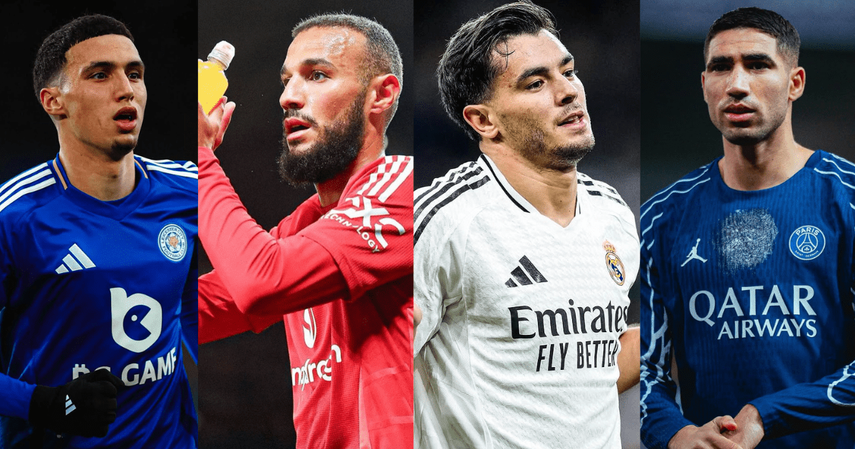Bilal El Khannouss, Noussair Mazraoui, Brahim Diaz et Achraf Hakimi