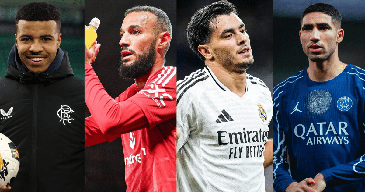 Hamza Igamane, Noussair Mazraoui, Brahim Diaz et Achraf Hakimi