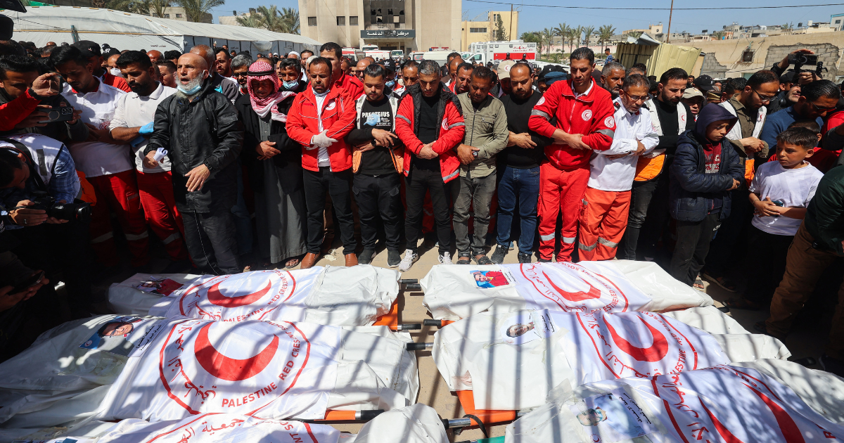 secouristes croissant rouge gaza