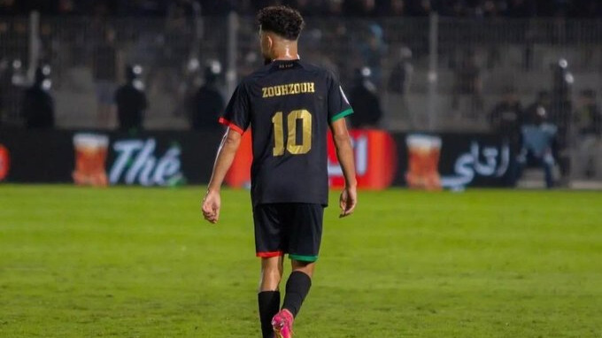 Amine Zouhzouh, joueur de l'AS FAR et un des meilleurs de la Botola Pro