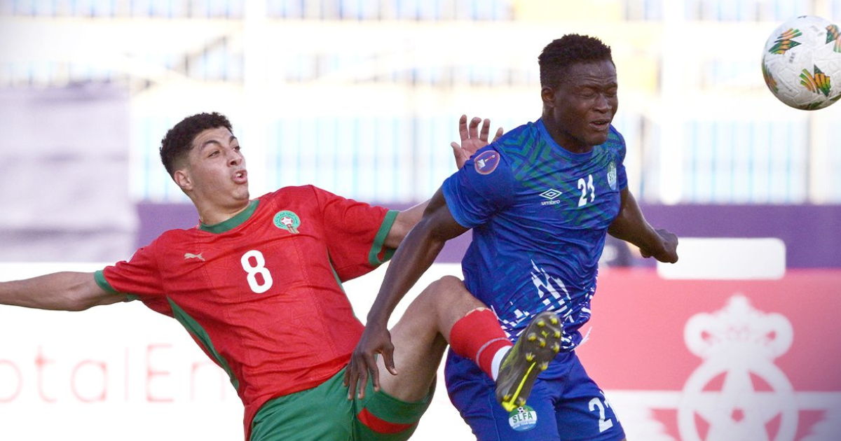 Maroc-Sierra leone CAN U20
