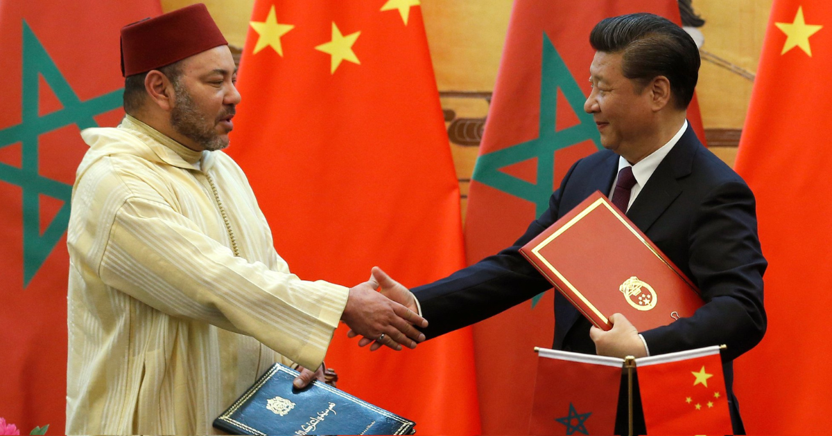 le roi Mohammed VI et le président chinois Xi Jinping