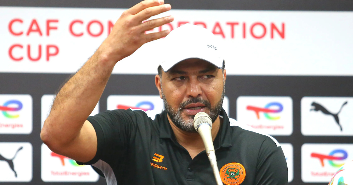 Le coach de la Renaissance Sportive de Berkane, Mouine Chaabani