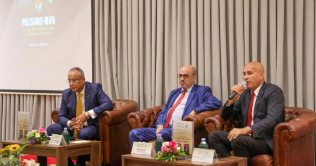 Présentation à Rabat du livre “polisario-Iran : les secrets du terrorisme de Téhéran à Tindouf” de l’écrivain-journaliste algérien Anouar Malek