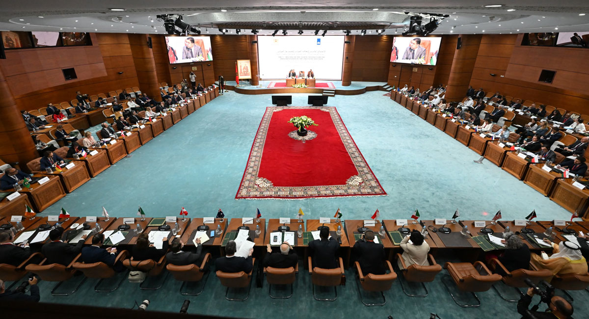 Rabat : ouverture de la 5e réunion de l'Alliance globale pour la mise en œuvre de la solution à Deux États