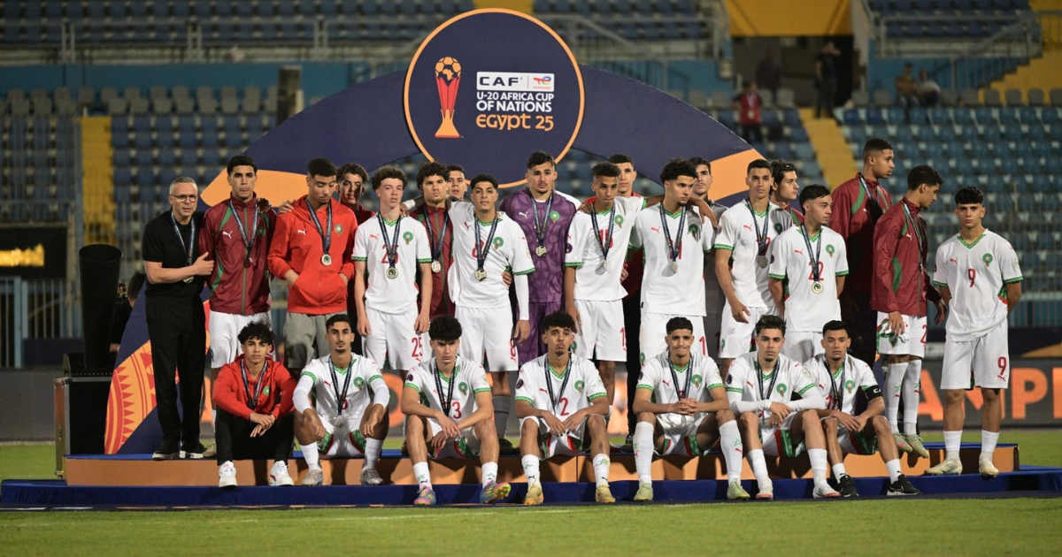 Mohamed Ouahbi et l'équipe nationale du Maroc finaliste de la CAN U20 2025 en Egypte