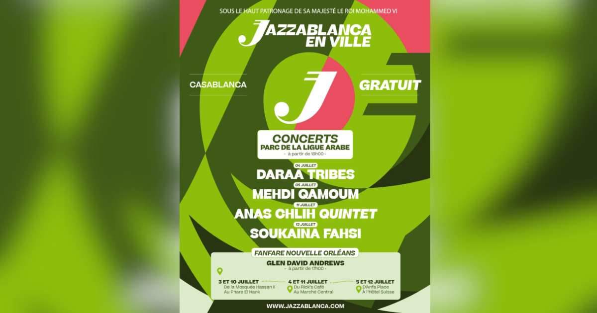 Affiche de la 18e éditions du festival Jazzablanca