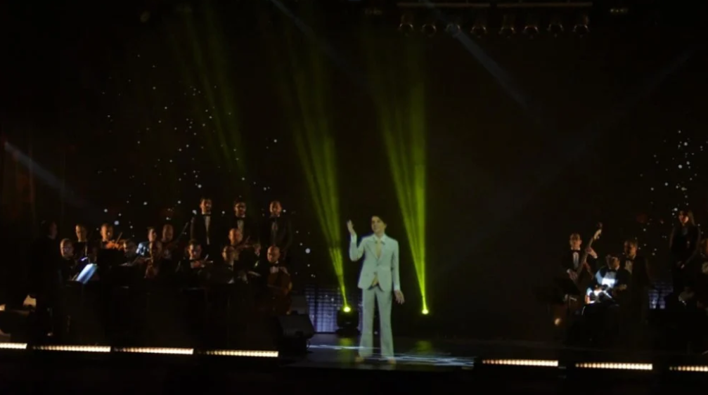 L'hologramme de la légende égyptienne de la chanson Abdelhalim Hafez