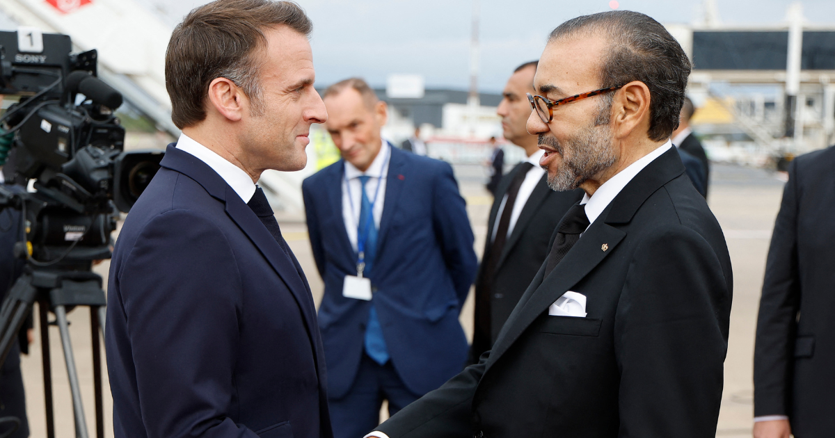 Emmanuel Macron et le roi Mohammed VI