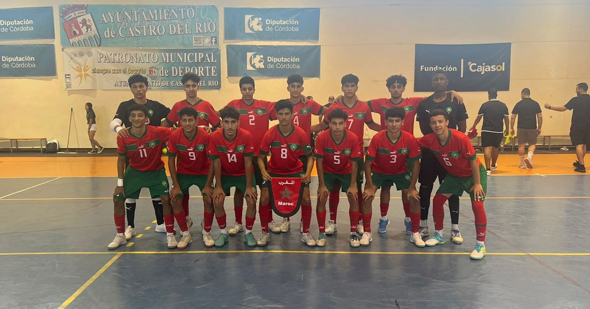 Futsal: la sélection marocaine U17 remporte le tournoi international "Castro Del Rio" en Espagne