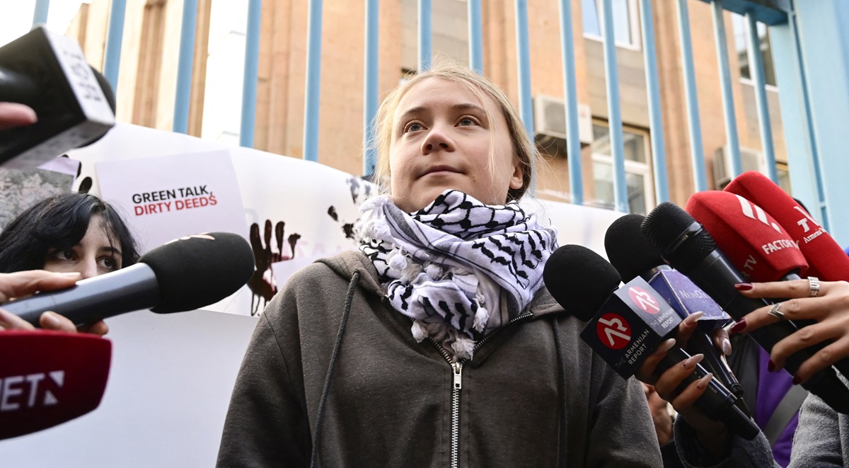 Greta Thunberg, Gaza, Hamas