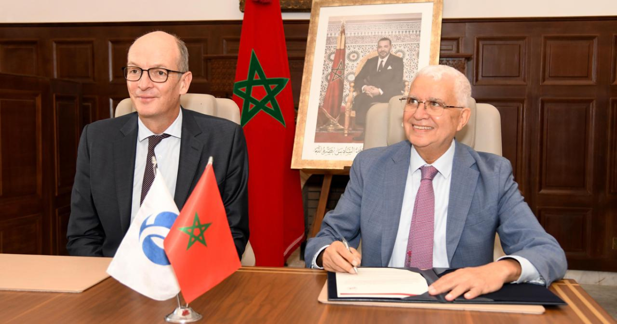 Mark Bowman, Vice-Président de la BERD et Abderrahim Bouazza, directeur général de Bank Al-Maghrib