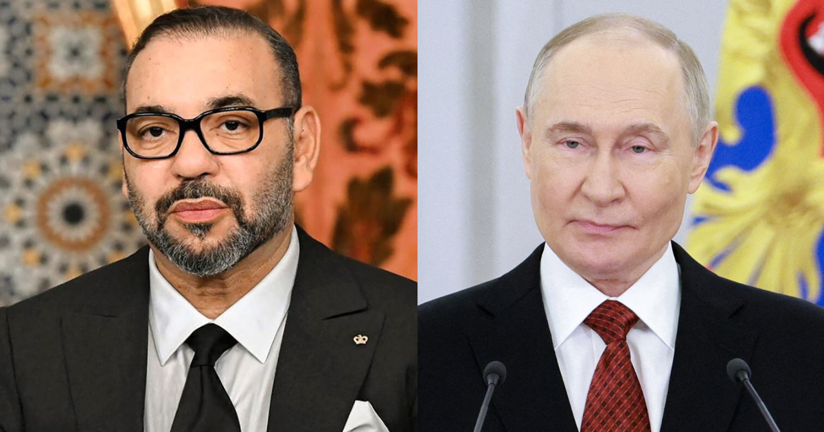 Mohammed VI et Vladimir Poutine